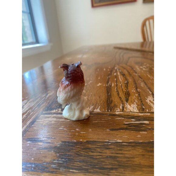 Vintage Hand-Painted Ceramic Owl Figurine - Picture 3 of 9